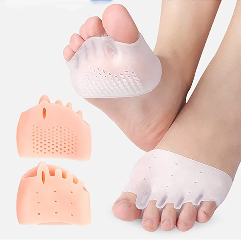 Silicone Toe Separator Bunion Orthotic Protector Hallux Valgus Corrector Pain Relief Forefoot Pad Foot Care Tool