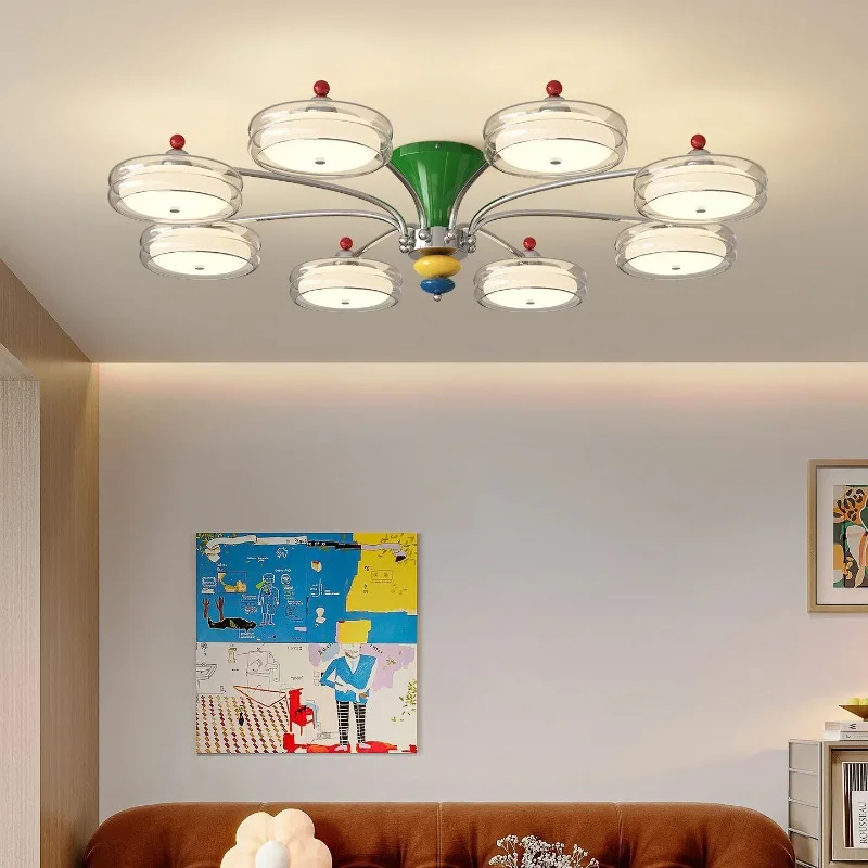 Memphis Ceiling Lights Living Room Headlights, Master Bedroom Room Lights Dining Room Lights Color Dopamine Creative Glass Lamps