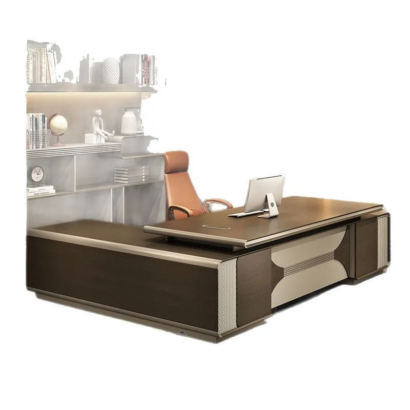 

Modern simple , high-end atmosphere, president's desk, light luxury, high-end sense of general manager's office