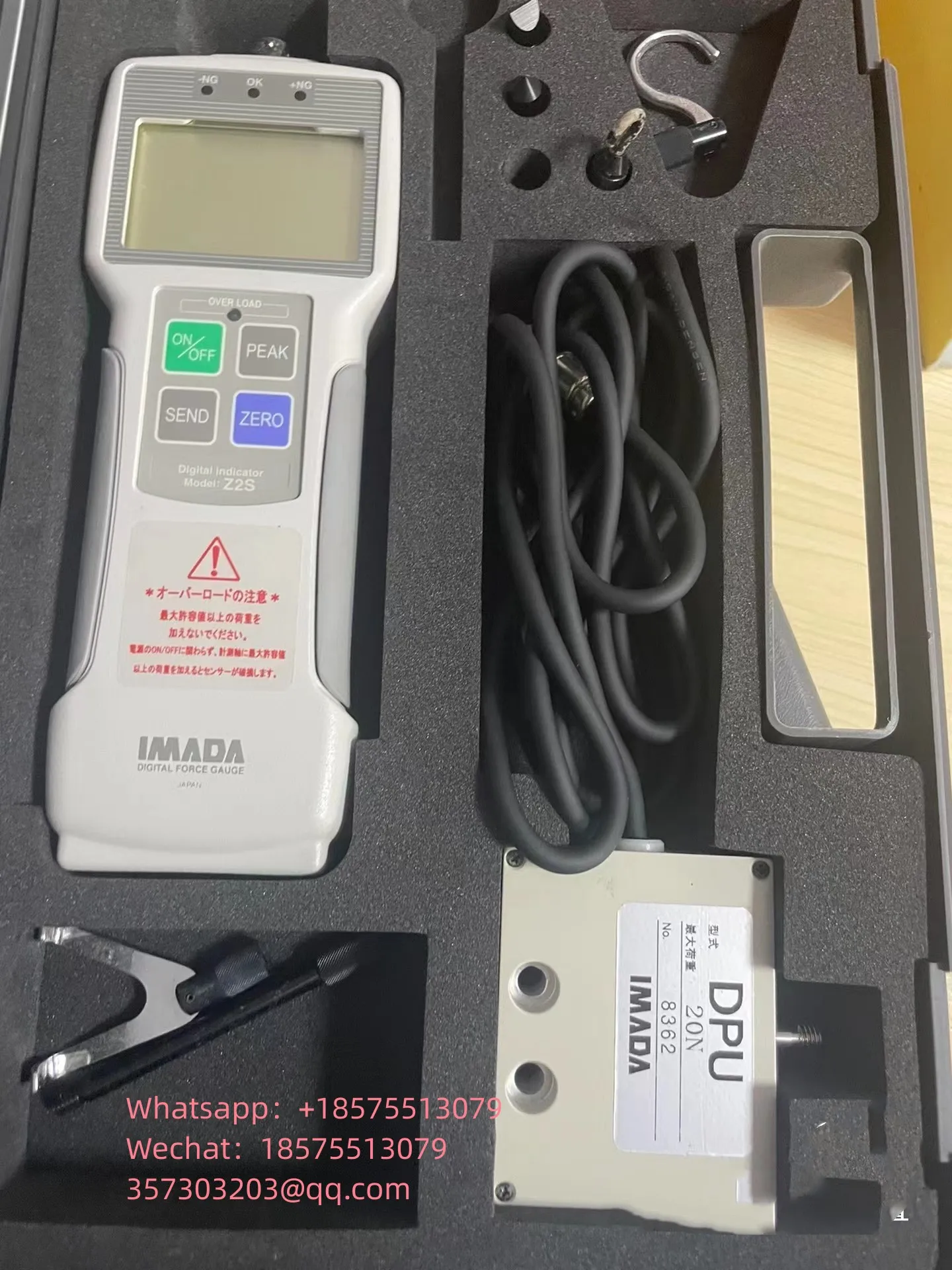 For IMADA Z2S Digital Display Push Pull Meter Fully Equipped With Box Accessories, USED