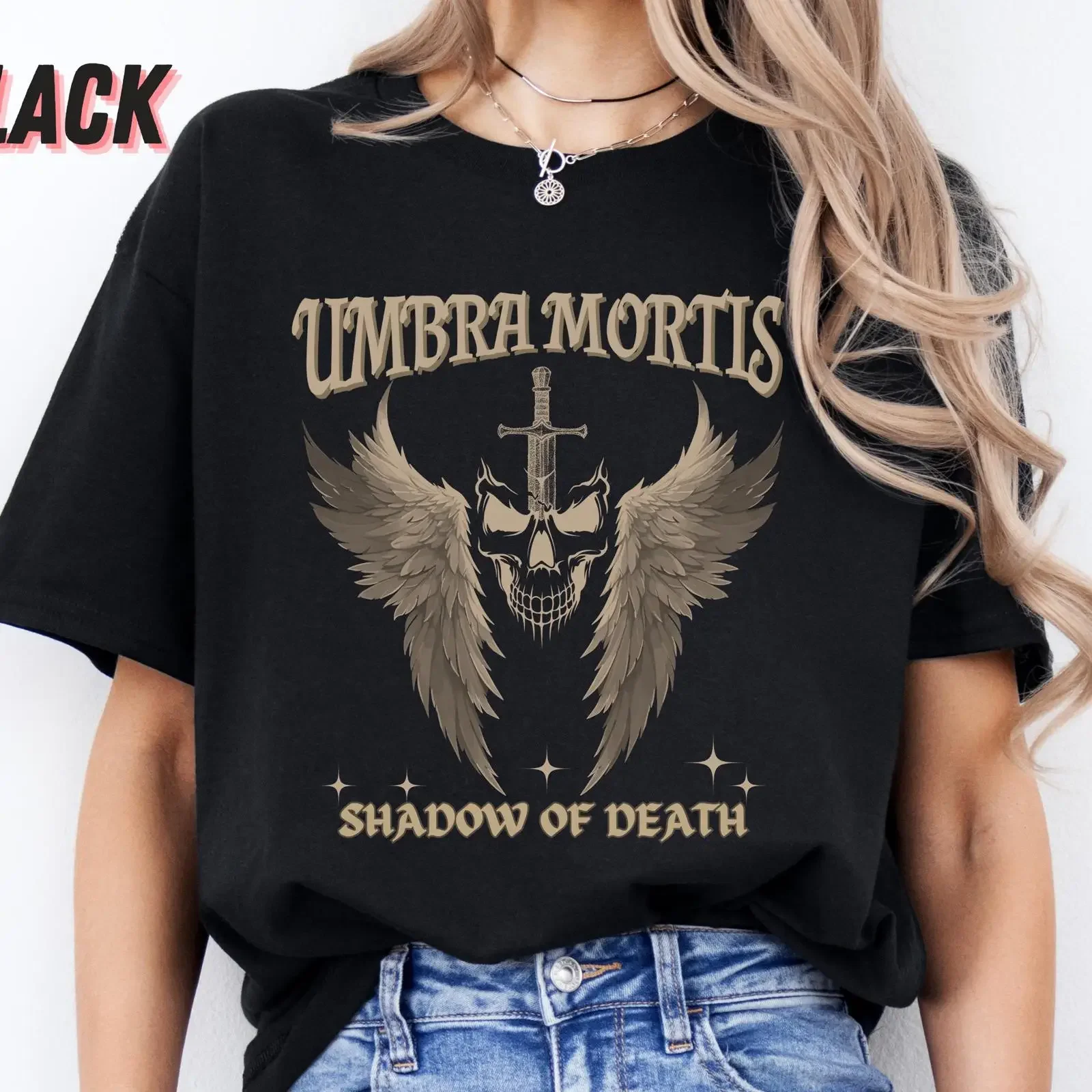 Umbra Mortis T Shirt Hunt Athalar Crescent City SJM Merch vintage Washed graphic Stretched Soft Unisex designer clothes homme