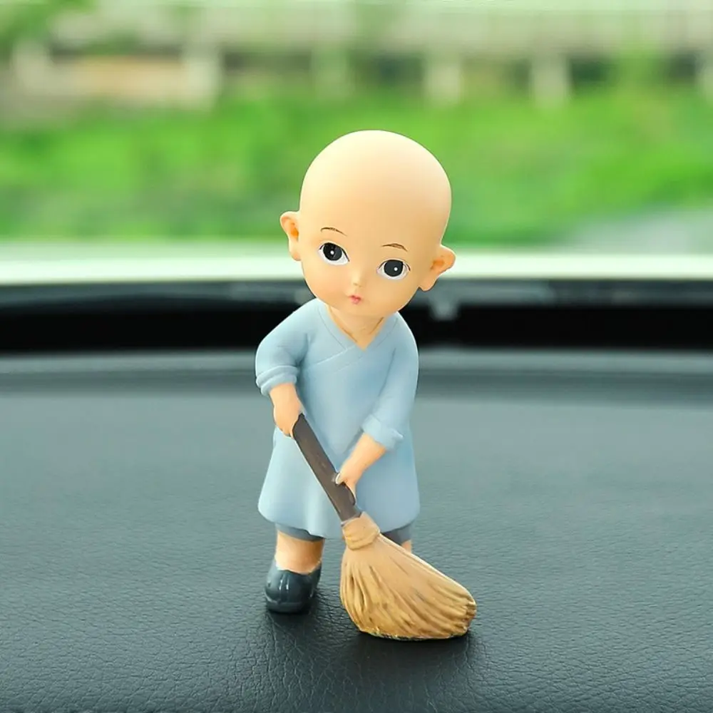 Creative Resin Monks Action Figure Monk Decoration Band Figurines Car Ornaments Statues Figure Doll Monks Dolls Boys Gifts