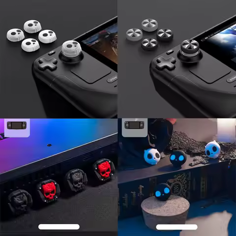 Cute Silicone Soft Thumb Stick Grip Cap Controller Joystick Cover For Valve steam deck Game Console Thumbstick Case Accessories