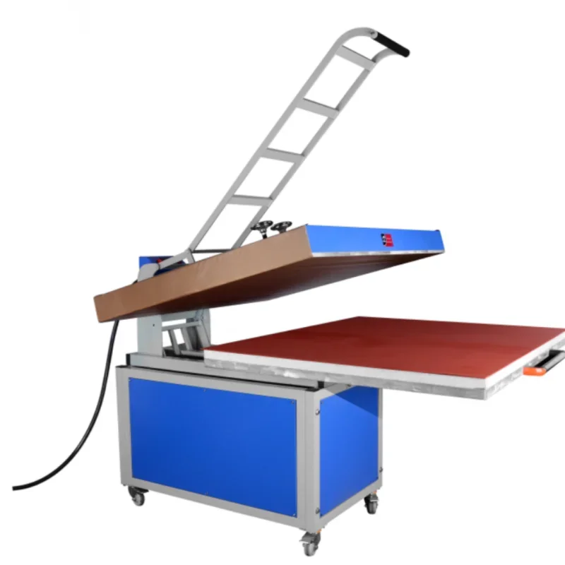 #For Big size heating plates 70x100 80*100cm dual large format  Manual heat press sublimation printing machine for shirt