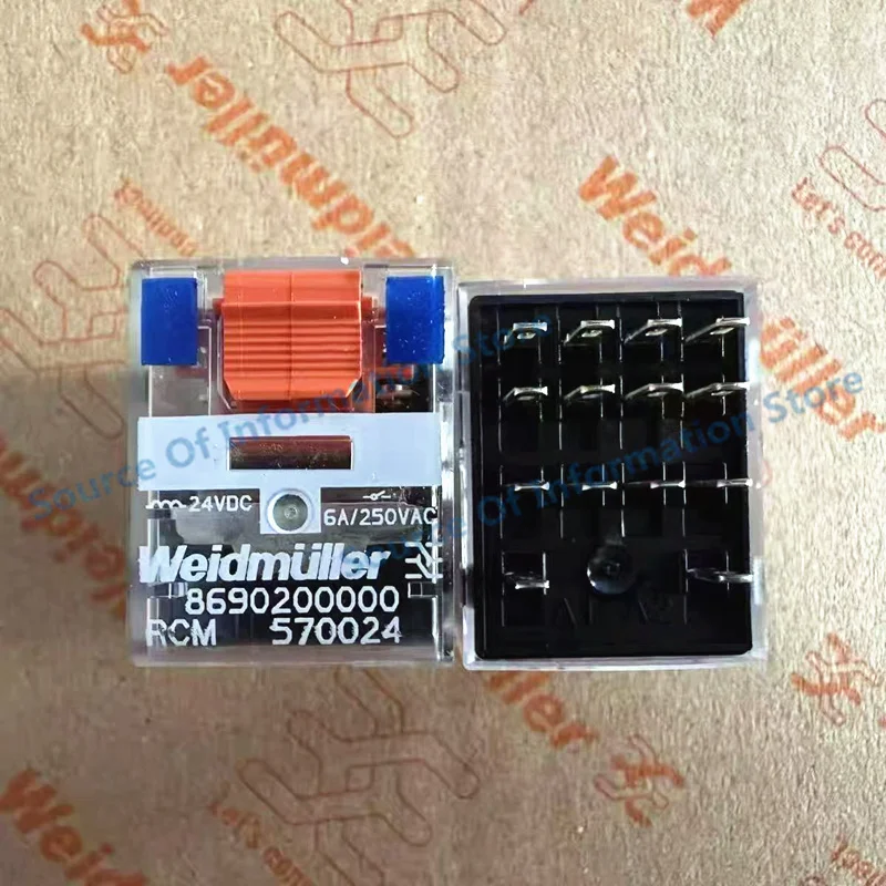 RCM570024 Weidmüller Intermediate Relay 8690200000 24VDC 14Pin 6A 100% New