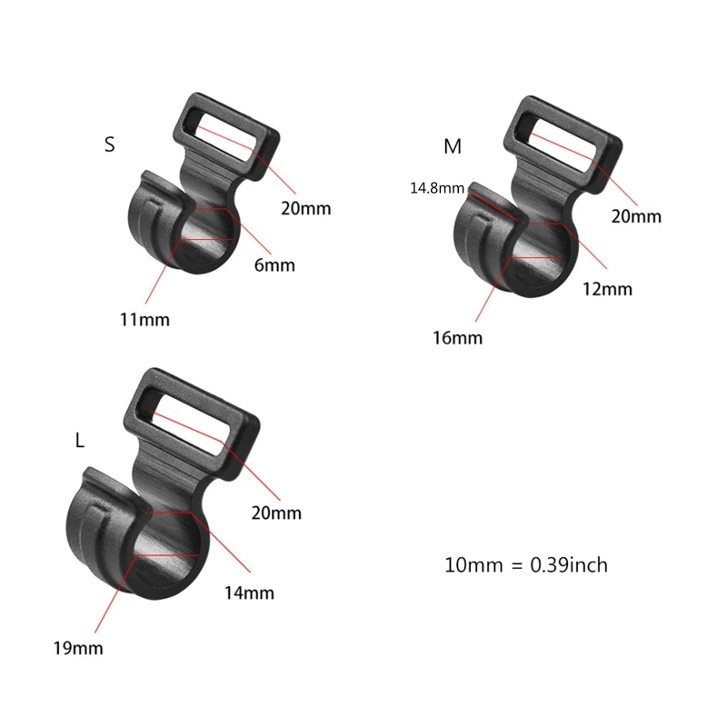 10 pçs barraca clipe corda braçadeira ganchos tenda para colhedores clip fecho, fivela básica ganchos