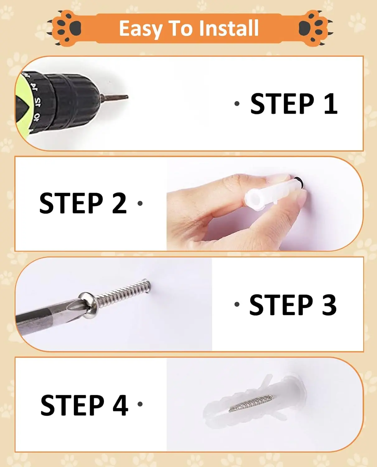 Tiragraffi per gatti da parete da 3 pezzi: antigraffio verticale in sisal per la protezione dei mobili, durevole e per uso interno