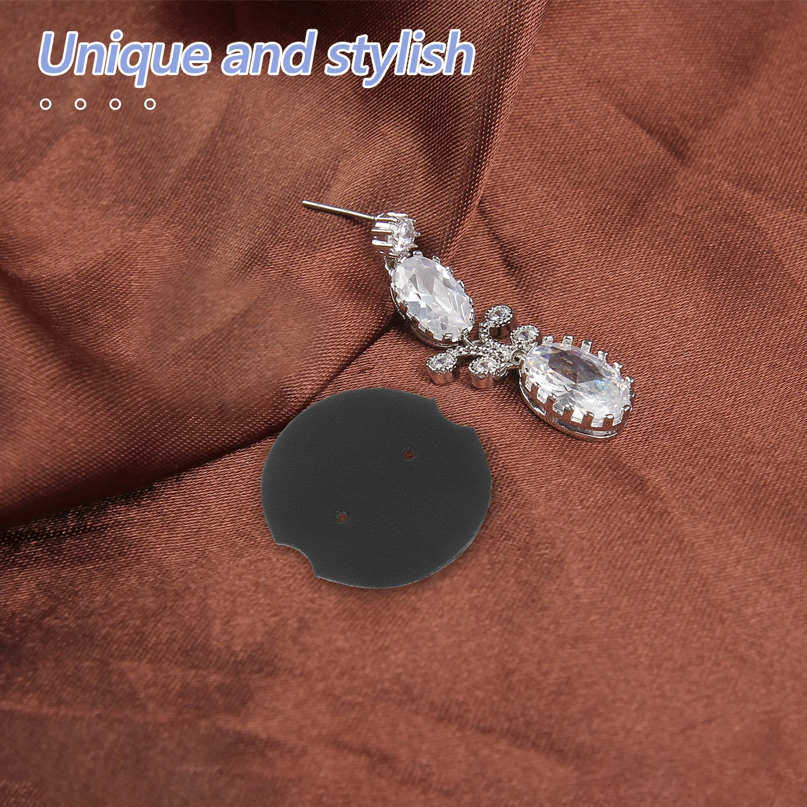 

12 Pcs Ring Jewelry Display Stand Jewellery Mini Diy Earrings Holder Card Tray Organizer Black Decorative Stands