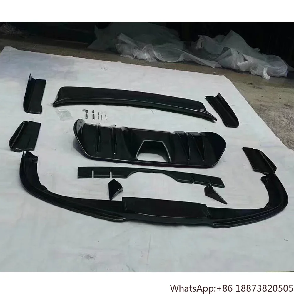 Carbon Fiber Body Kit para Ferrari F430, Modificado Modificado, Frente e Traseiro Lábio, Saia Lateral, Cauda Wing Hood