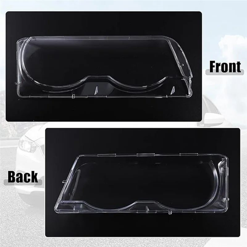 

Precise 1Pair Car Front Headlight Lampshade For BMW 7 Series E38 Facelift 1999-2001 Headlight Lens Cover 63128386953 63128386954