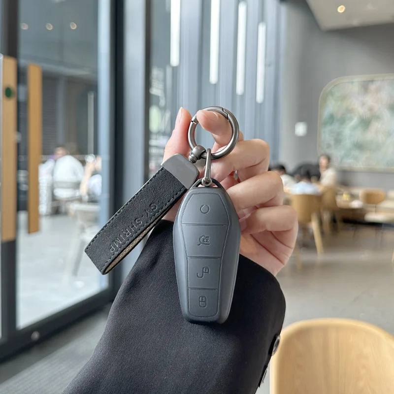 

TPU Car Key Case Remote Cover Shell Holder Chain Fob For BYD New ATTO3 Atto 2 Song Pro Dolphin Mini Seal U EV Sealion 7 Shark 6