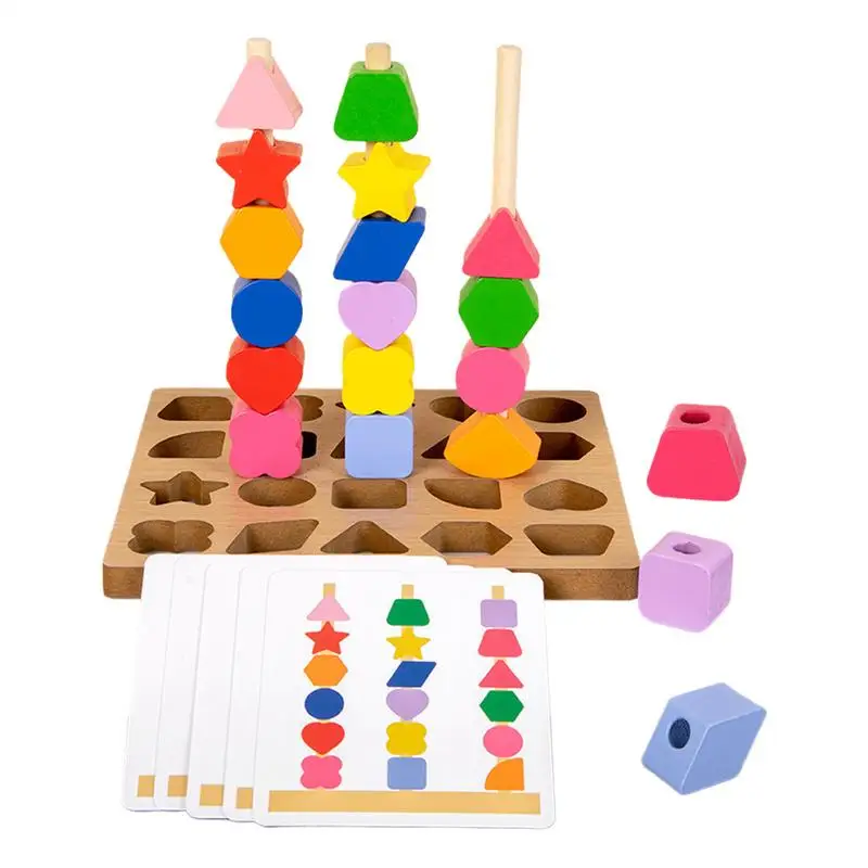 Jouets de tri empilables pour tout-petits, trieur de formes, jouets mentaires oriels assortis, trieur de formes, jouets pour filles de 3 ans