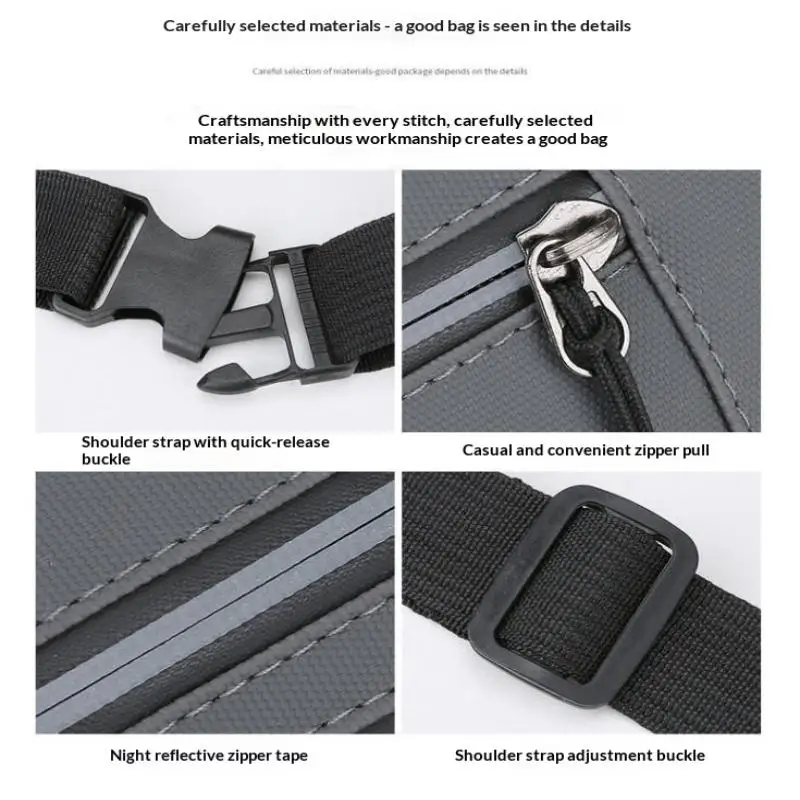 Hochwertige wasserdichte Unisex-Gürteltasche, Hüfttasche für Damen und Herren, Känguru-Hüfttasche, Handytasche, Arbeitstasche, Reisetasche für Männer und Frauen – Detail 4