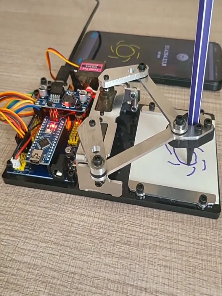 MG90 XY traceur Robot bras APP dessin planche à croquis manipulateur manuel pour bras de Robot Arduino Kit de bricolage Kit de démarrage de Robot Programmable
