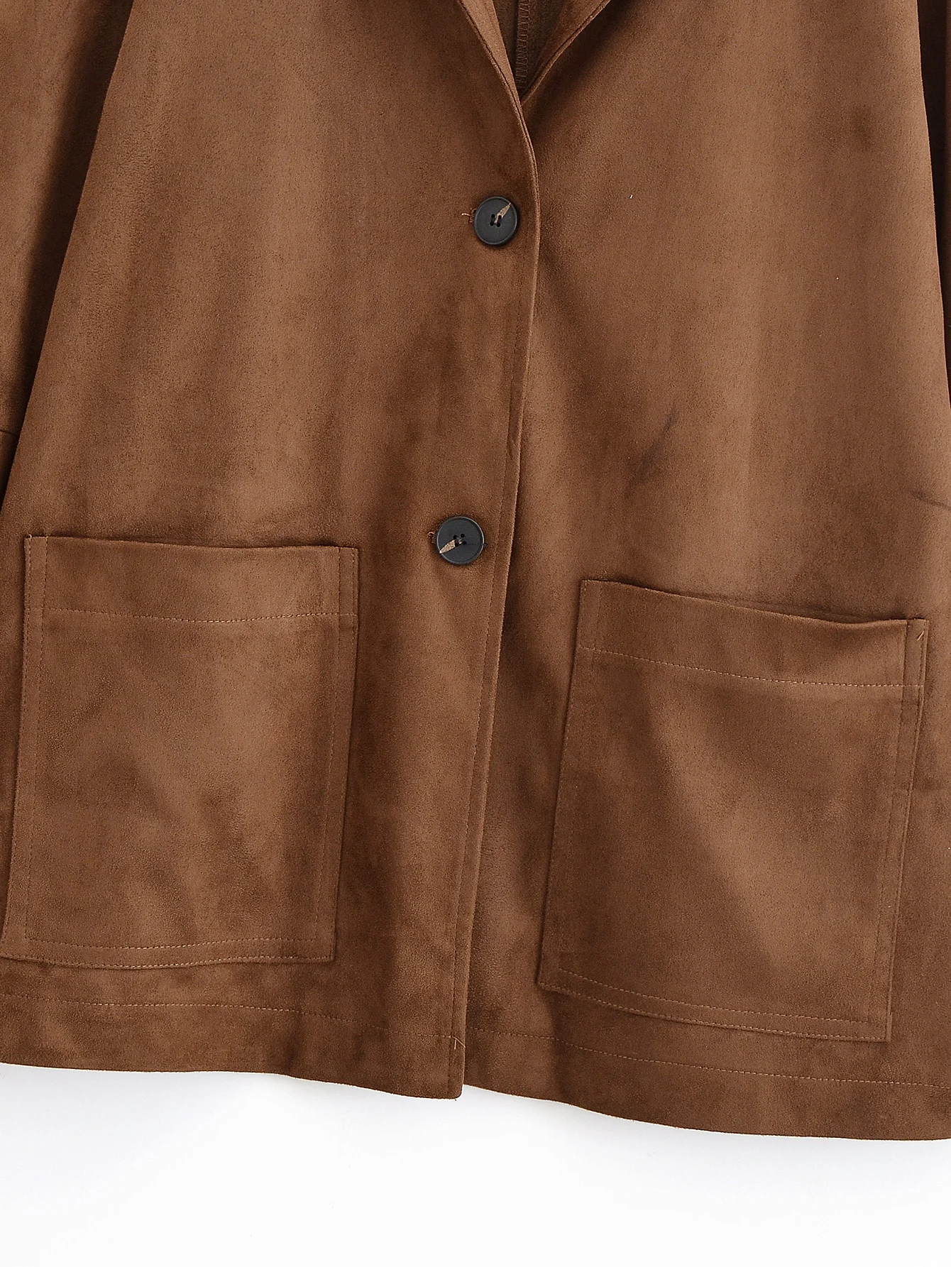 KONDALA Vintage Braun Elegante Frau Blazer PU Taschen Mode 2025, Herbst Büro Dame Chic Moderne Chic Streetwear Mujer Outwear