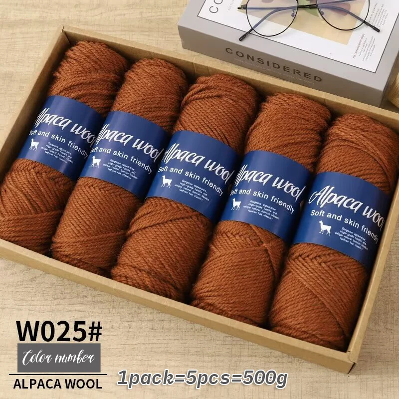 500 g alpacawolgaren, grof garen, handgeweven om warme en modieuze truien, windjacks, jassen, sjaals, hoeden, garen te maken