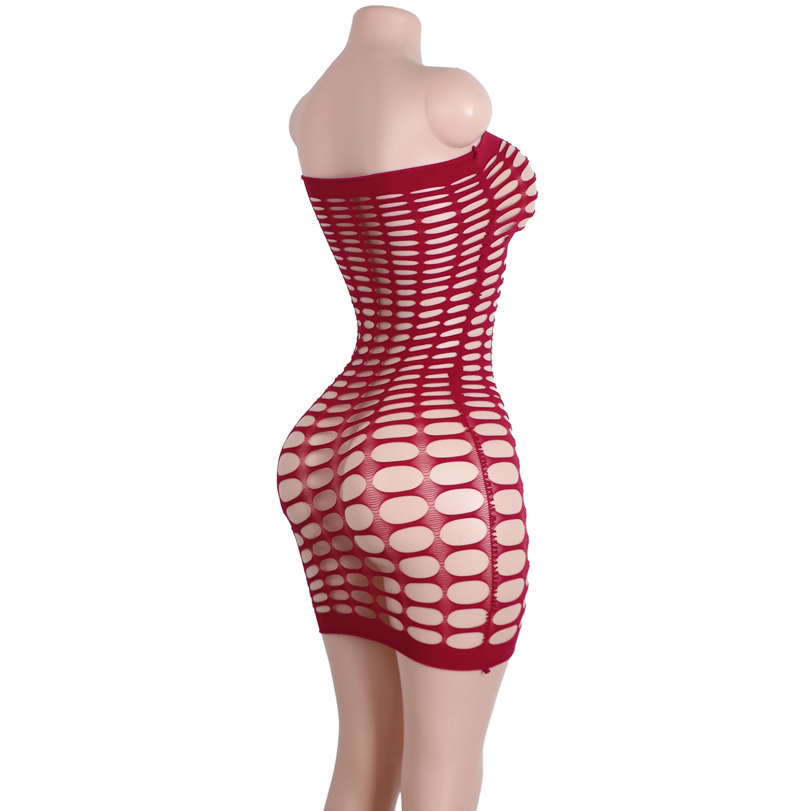 Stage Fishnet Rhinestone Bodysuit Performance Wear Sexy Dance Costume Club Outfit Entertainer Clothing Events Glamorous Apparel