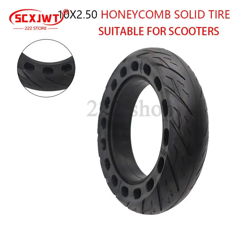 

10*2.50 10" solid tire tubeless tyre for Smart Electric Balancing Scooter Folding E-Bike 10inch Vehicle Mini Non-inflatable