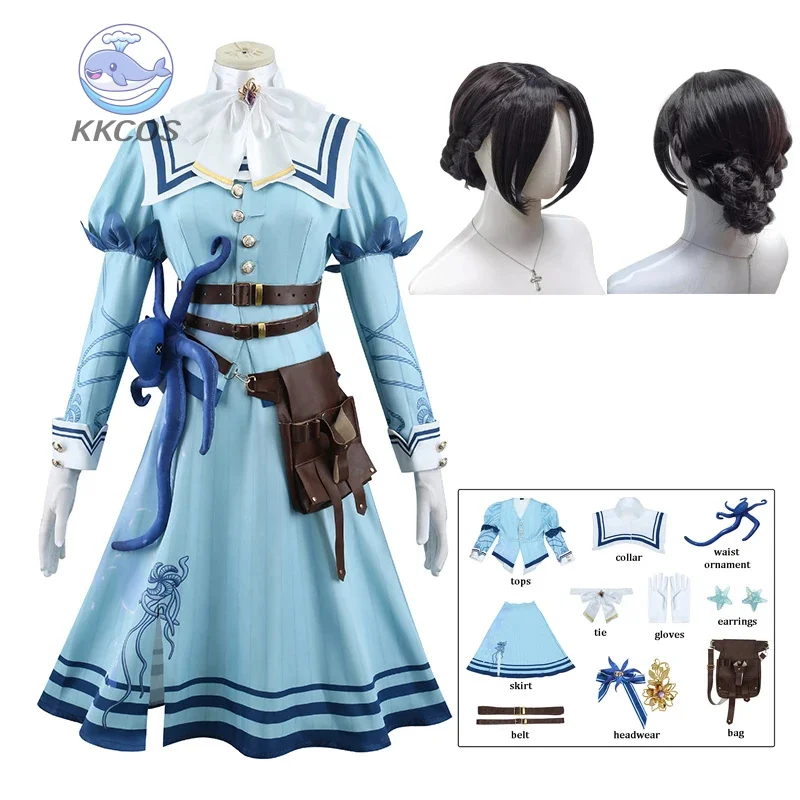 

Вечный цветок Доктор Эмили Дайер Косплей Identity V Косплей Костюм Парик Женское платье Хэллоуин Вечеринка Comic-con Ролевая игра Наряд