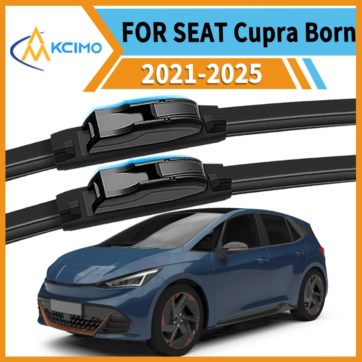 

Premium 2-Pack Windshield Wipers Compatible For SEAT Cupra Born 2021-2025 All-Weather Durability for Unobstructed Safe Driving