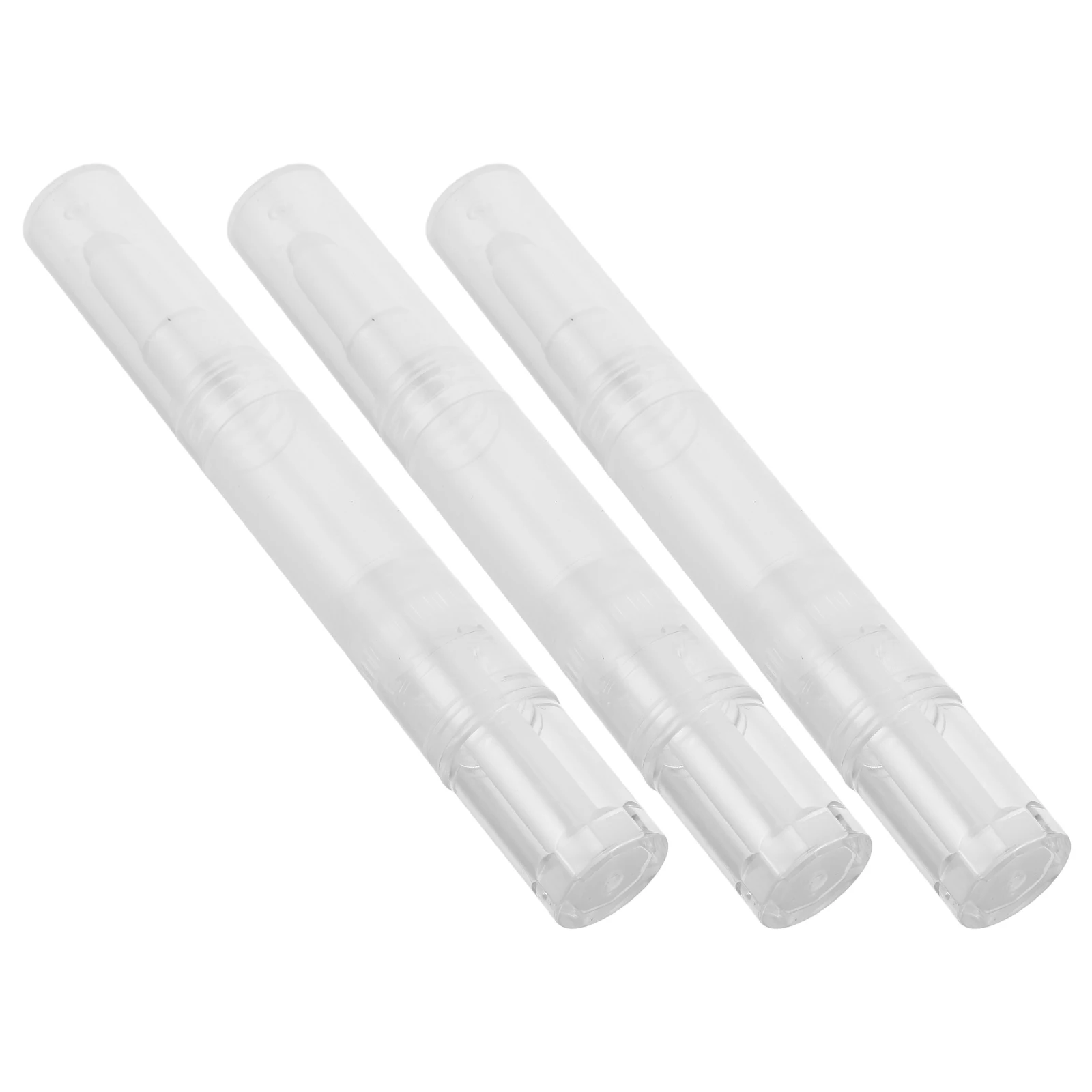 

3 Pcs Refill Pen Cuticle Oil Applicator Foundation Twist Pens Revitalize Empty Tube Nail Polish