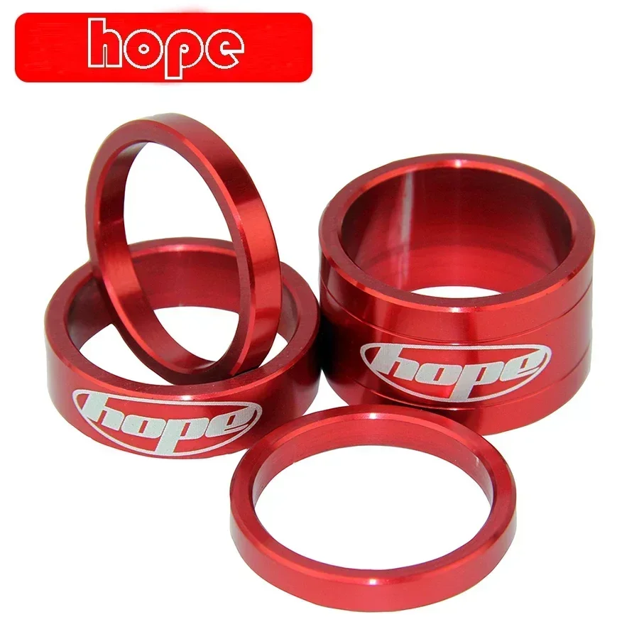 Hope T6 Aluminium Bike Headset Space Doctor Washer Mountain Bicycle Front Fork Washer Bike Stem Handlebar Spacers Ring Gasket