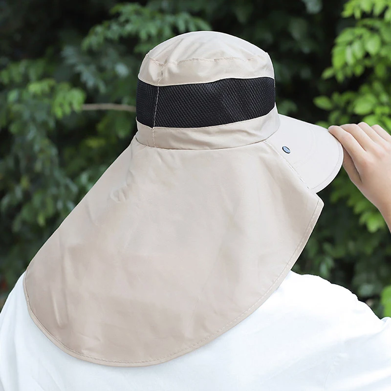 Summer Sun Hats UV Protection Outdoor Hunting Fishing Cap for Men Women Hiking Camping Visor Bucket Hat Removable Fisherman Hat image 3