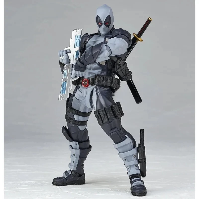 Increíble Yamaguchi 025EX Deadpool 3 Figura De Acción Colección De PVC 15cm Revoltech Wade Winston Wilson Figuras Móviles Modelo - view 2