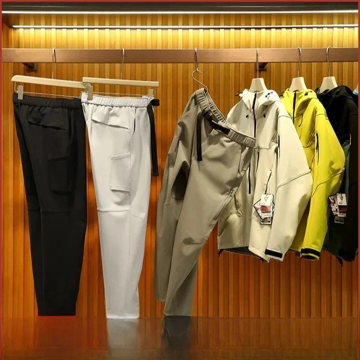 

Ergonomic 3D Tailored Men's Casual Outdoor Softell Sports Pants Spring New Sle Straight Leg Long Trousers Faion Urban