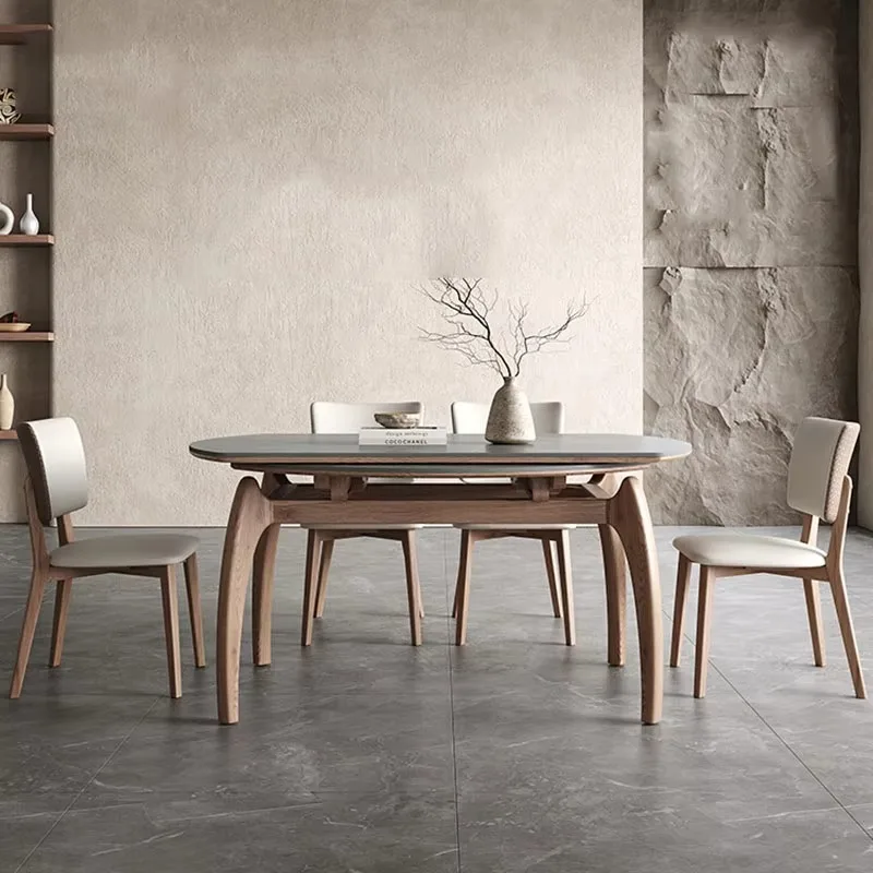 Unique Minimalist Dining Table Decorations Modern Wooden Luxury Restaurant Tables Living Room Salon Mesas De Comedor Furniture