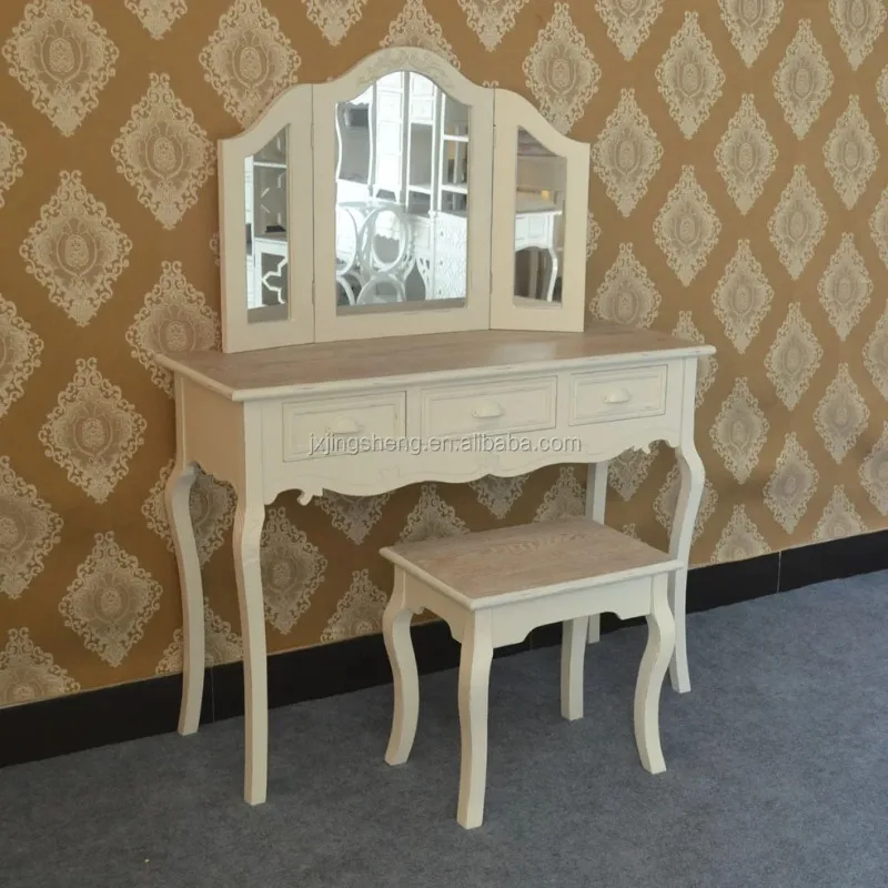 Commode Shabby Chic, meubles de chambre à coucher, commode blanche