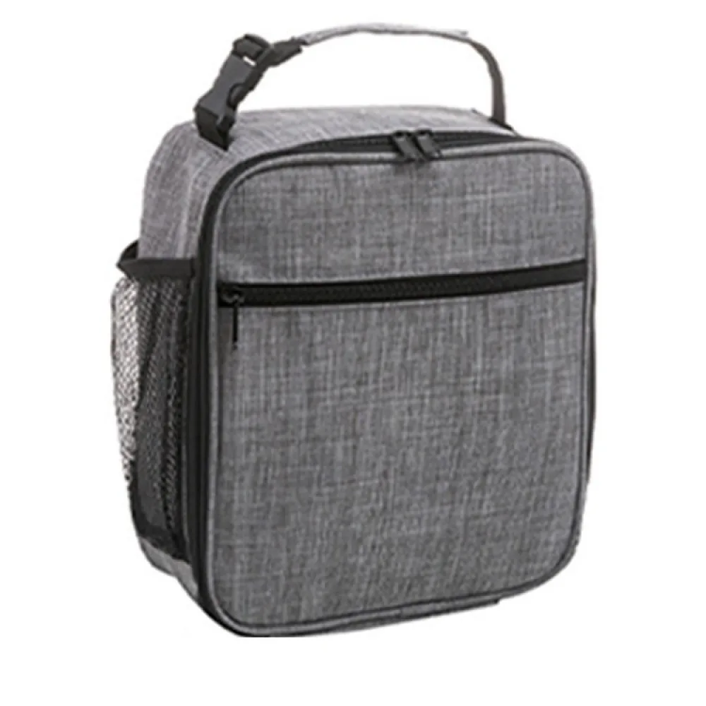 Simple Oxford cloth insulated lunch bag, portable lunch bag, large capacity, waterproof, suitable for students and office worker