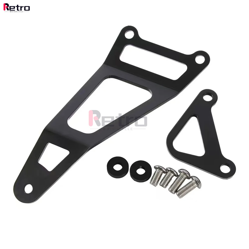 2024 Rear Foot Pegs Footrest Blanking Plate For YAMAHA MT03 MT 03 25 YZF R25 R3 Motorcycle Exhaust Hanger Bracket Holder YZFR3