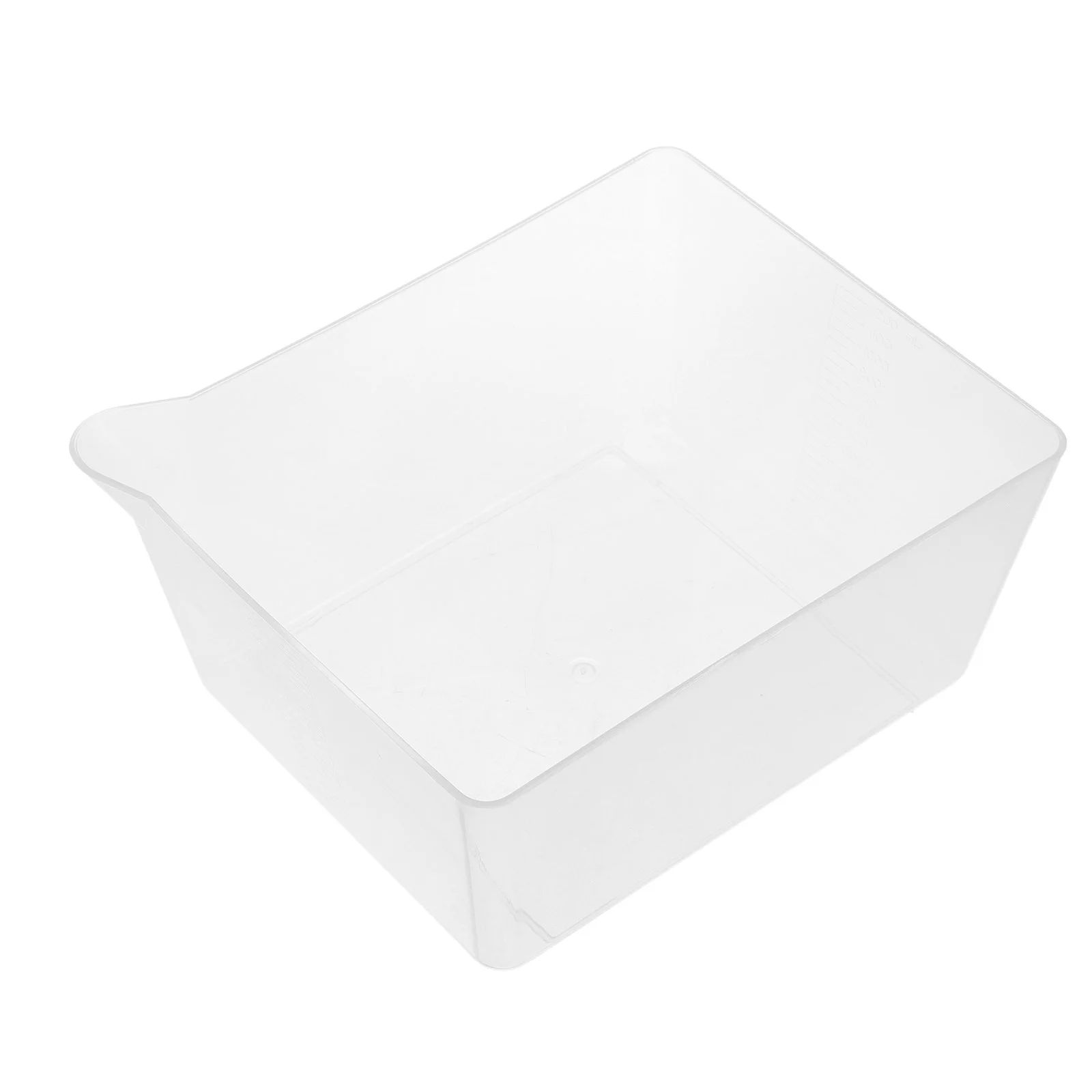 

Clear Bowl with Scale Kitchen Storage Tray Practical Tool for Flour Weighing Compact Design Widely Used in Different Needs