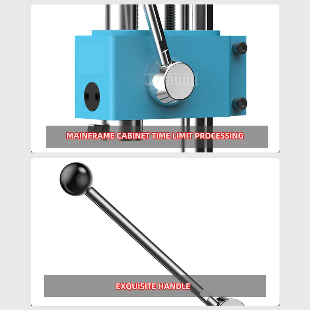 2026 Manual Punch press Hand pump machine Press hole punching machine Press-fit shaft for Clock jewelry clothing punching