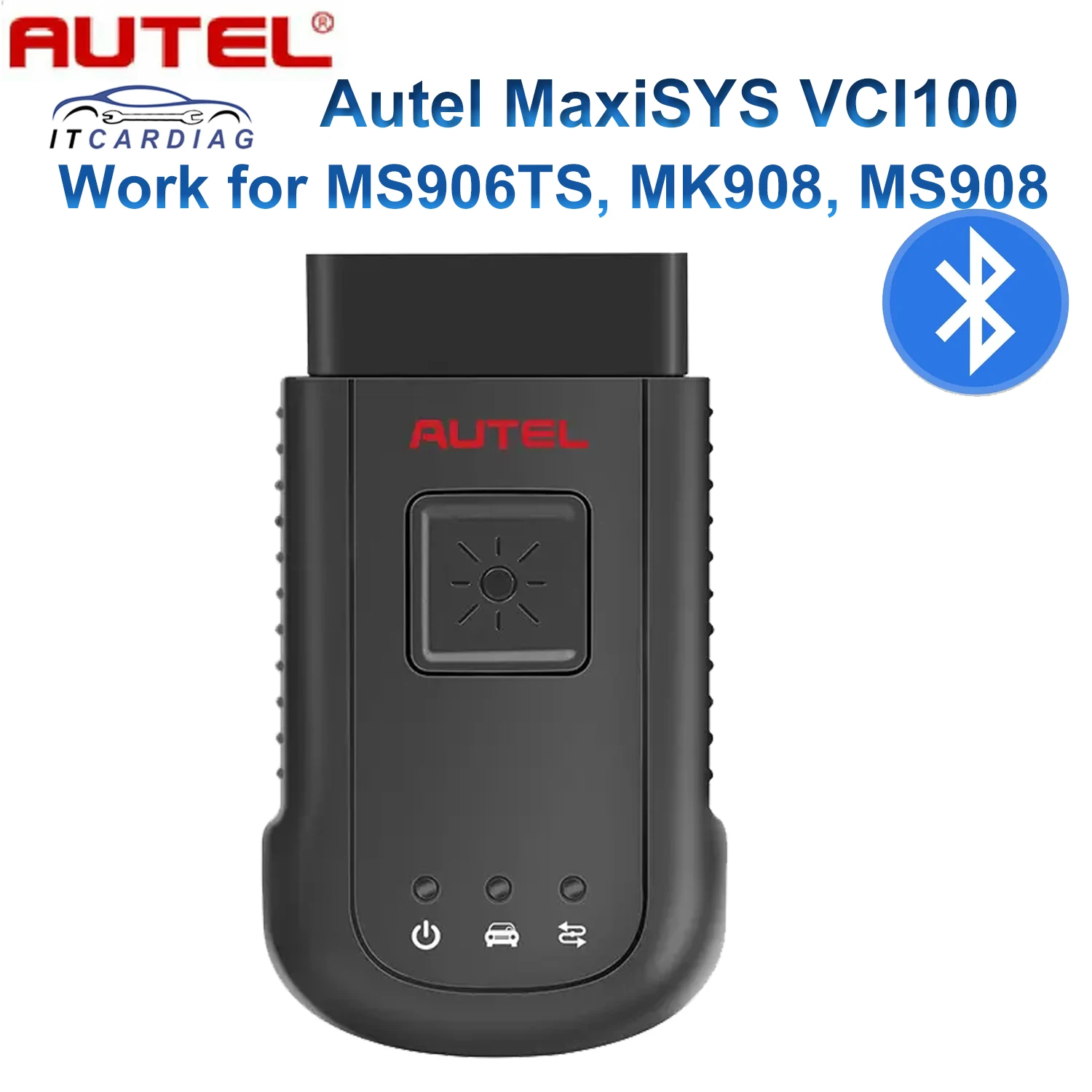 

AUTEL MaxiSYS VCI100 Wireless Diagnostic Communication Interface Bluetooth For MS906BT MS906TS MK908 MK808BT MaxiSYS-VCI100