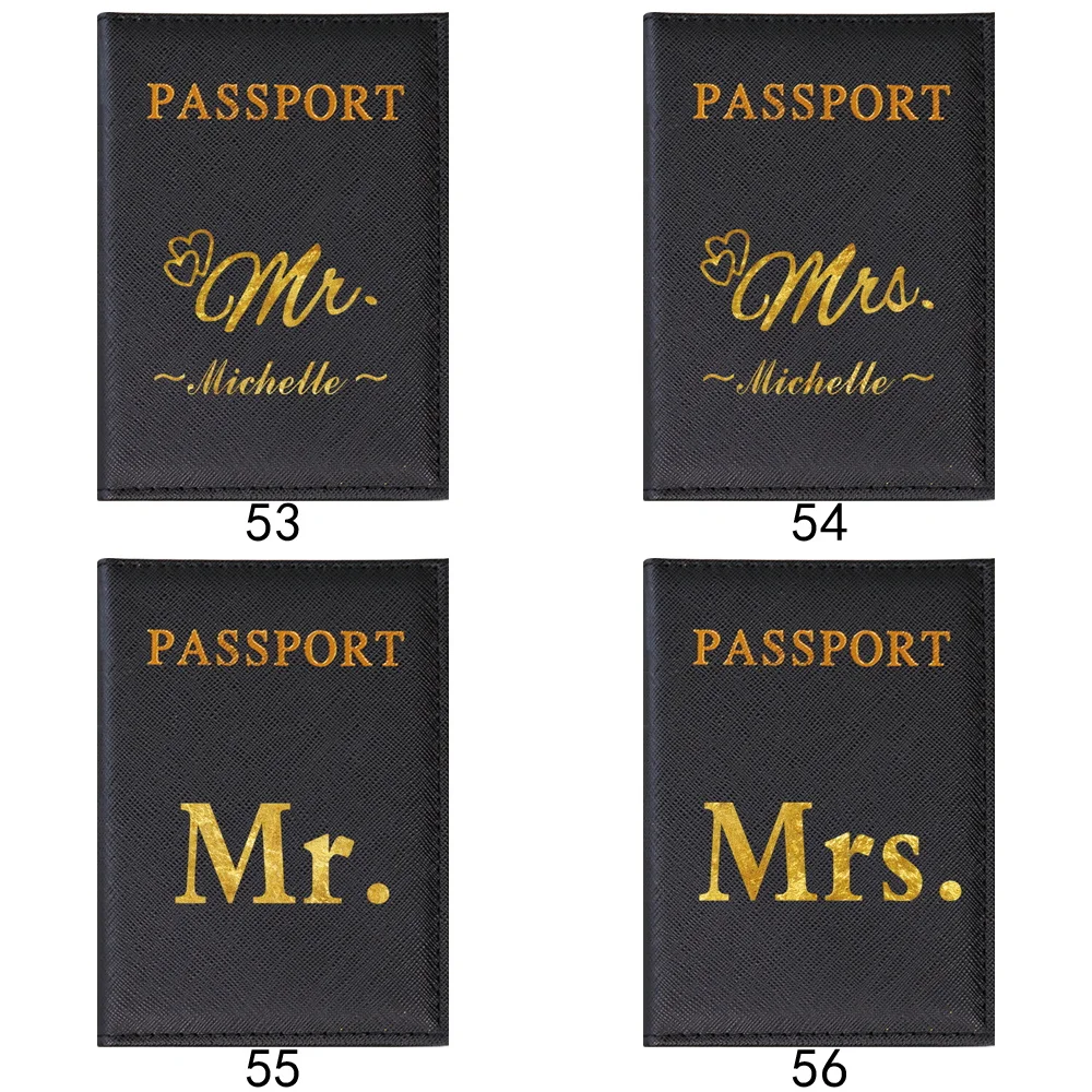 شخصية مخصصة اسم غطاء جواز السفر حالة تذكرة الهواء تخزين حزمة حامل جواز السفر لأساسيات السفر متعددة الوظائف #3