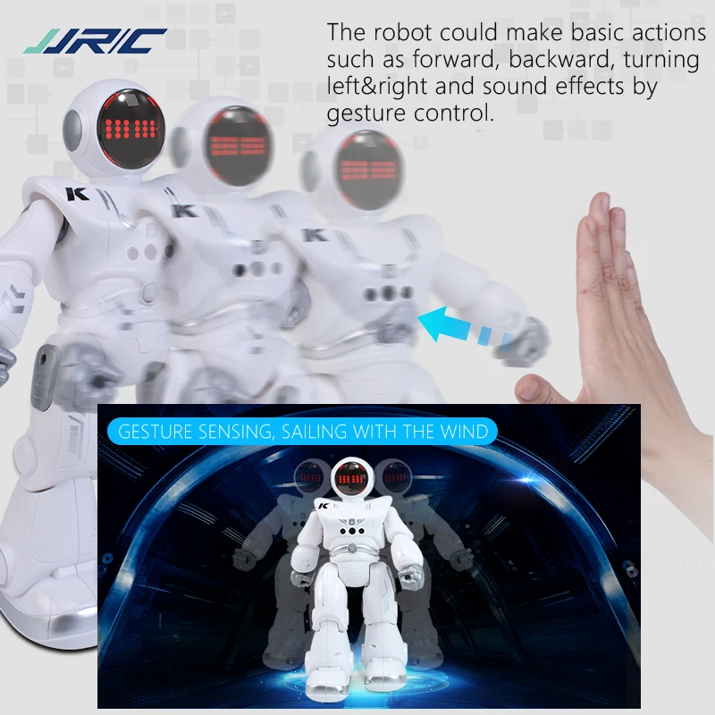 Programming Automatic Presentation Intelligent RC Robot JJRC R18 RC Robot Gesture Sensor Smart Robots Toys For Boys Children