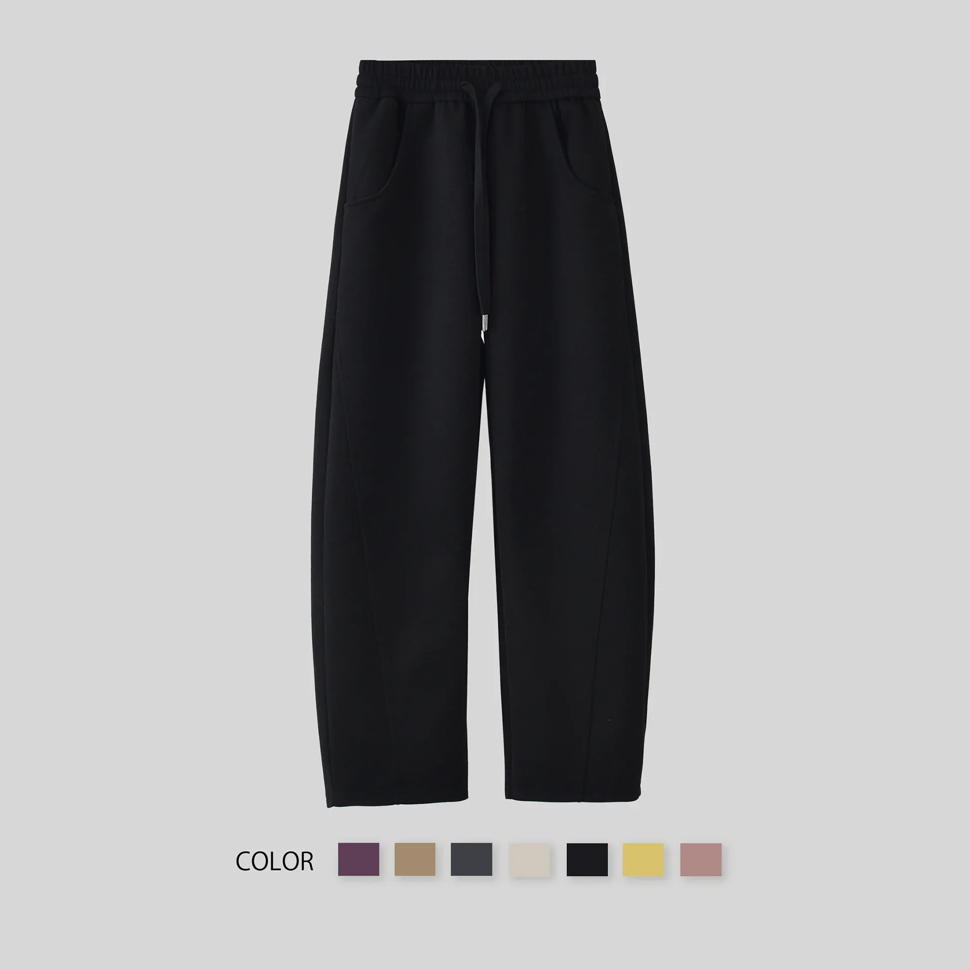 Pantaloni a banana Pantaloni a gamba larga da donna autunno inverno Vita alta Pantaloni dritti da donna piccoli Pantaloni da caffè tutti abbinati