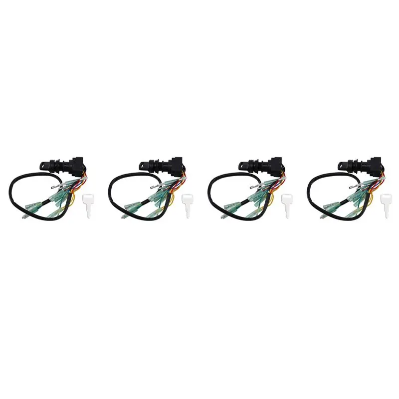 4X Ignition Switch Key Assy For Outboard Motor Control Box 703-82510-43-00