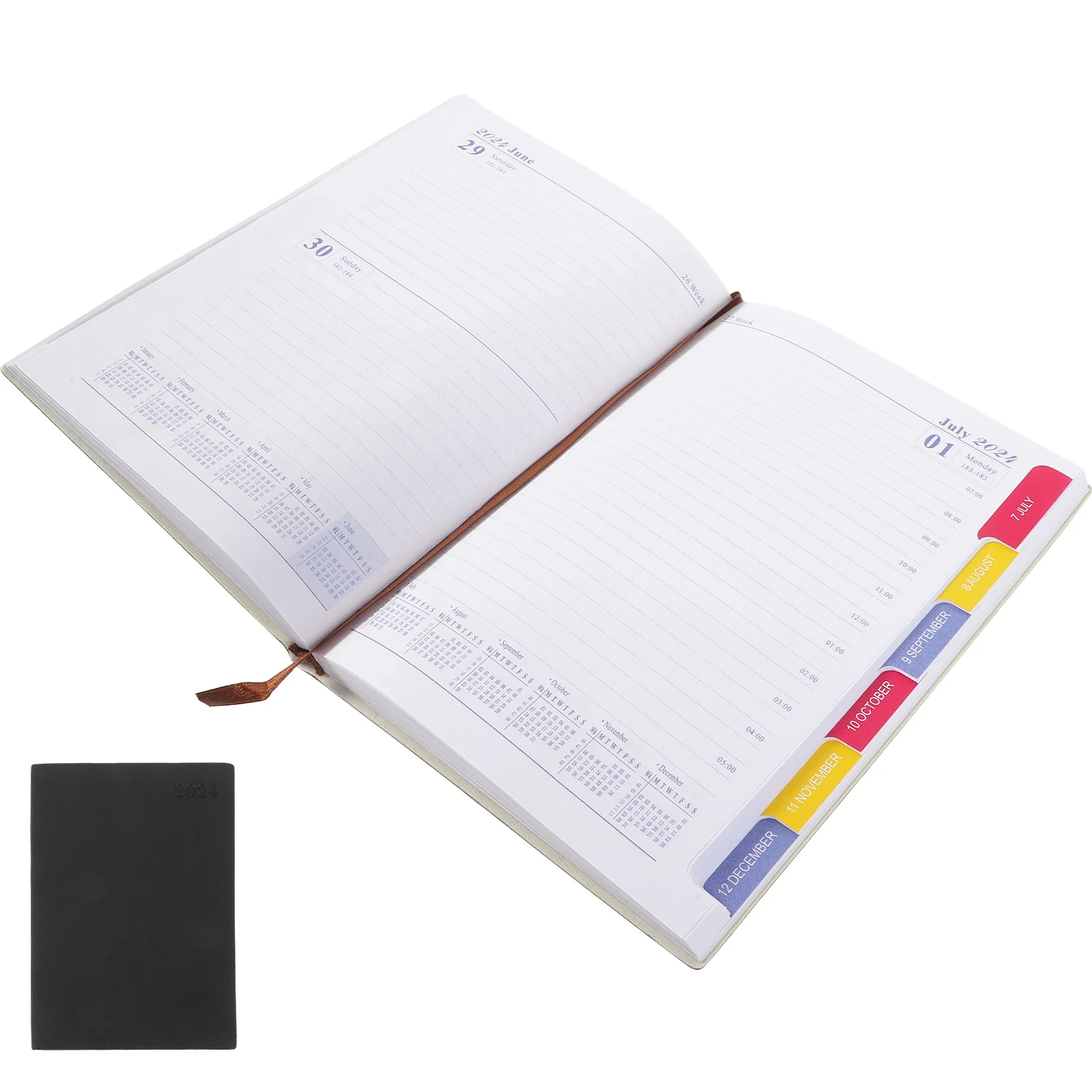 

English Notepad 2024 Daily Weekly Monthly Planner Journal Notebook Business Students Teachers Staff Undated Writing Book Desk