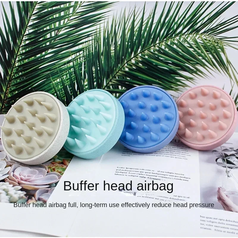 Silicone Shampoo Brush Head Scalp Massage Comb Hair Root Itching Clean The Scalp Thoroughly Body Massage Brush Bath Brush