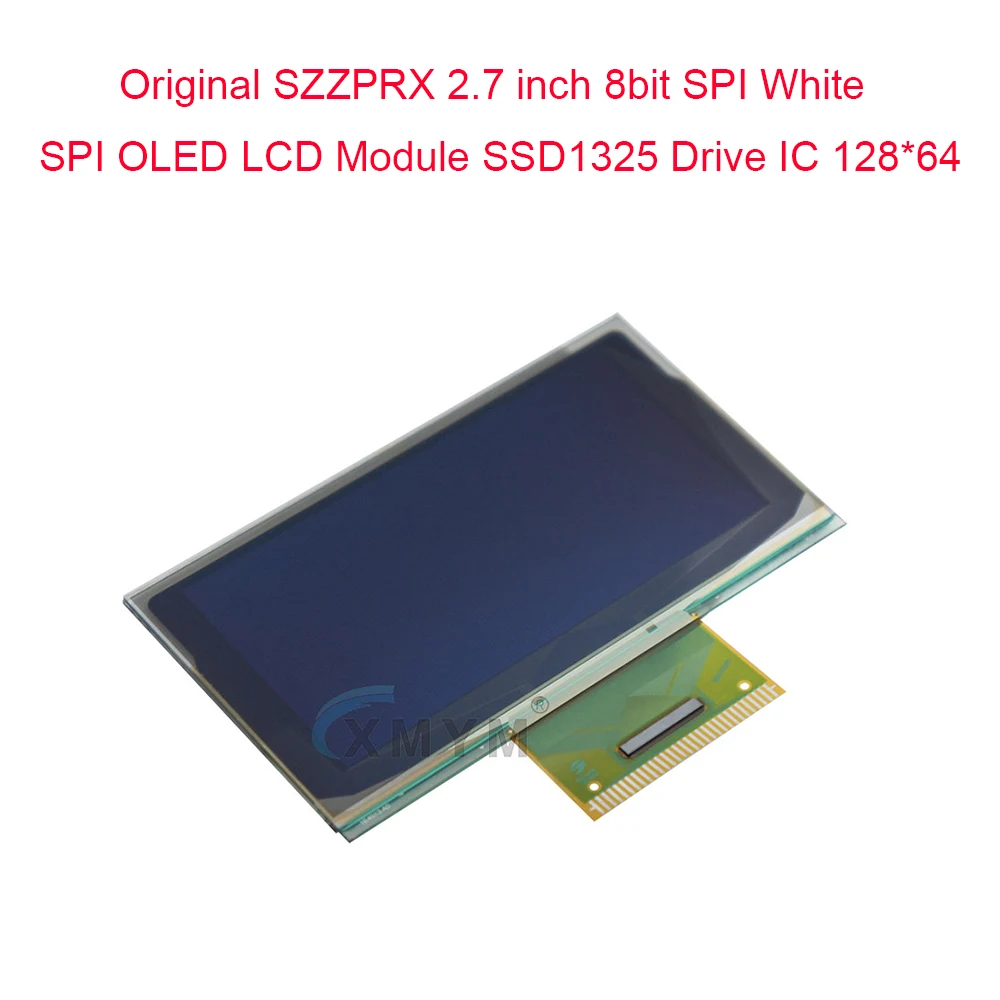 

Original SZZPRX 2.7 inch 8bit SPI White SPI OLED LCD Module SSD1325 Drive IC 128*64