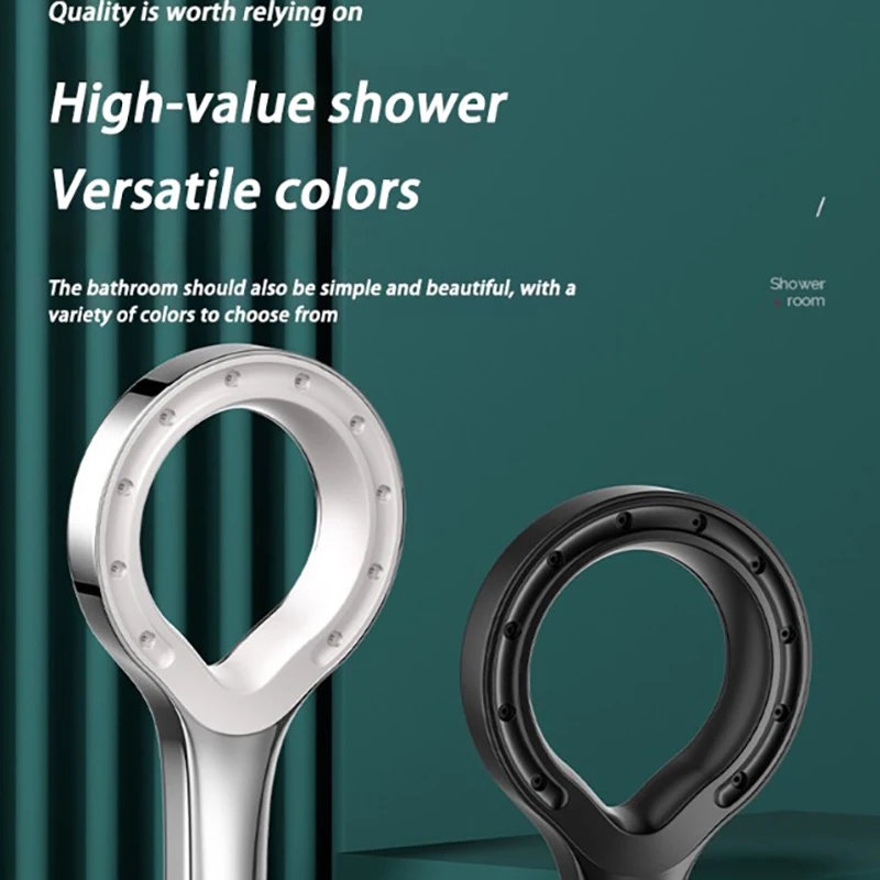 Heart Ring High Pressure Shower Heads Spray Booster Shower Head Home Shower Sets Bathroom Rain Shower Mixer Bathroom Accessories