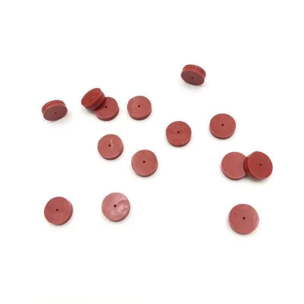 Replacement Agilent 11*3mm Silicone Gasket with Guide Hole for GC, High Temperature & Puncture Resistant, Equivalent to 5183-475