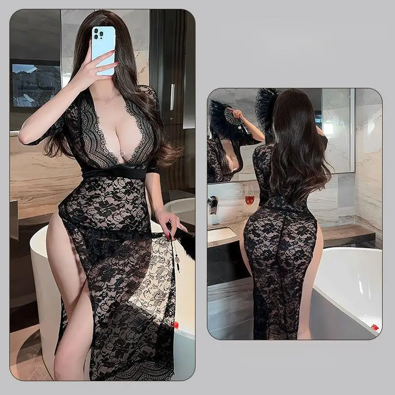 Bridal Sexy Underwear New Year Princess Costumes Exotic Lace Wedding Dress Roleplay Christmas Strap Sex Outfit Plus Apparel