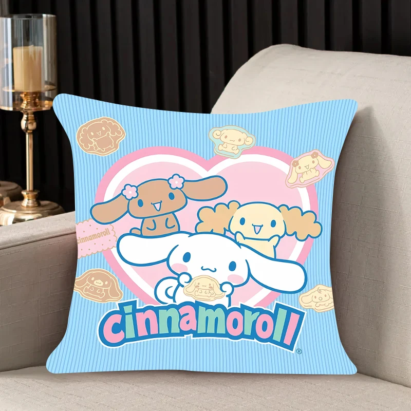 Home decor Pillow Cover Cinnamoroll iving room 40x40 car restaurant deck chair Dakimakura Throw Pillows Square Pillowcase