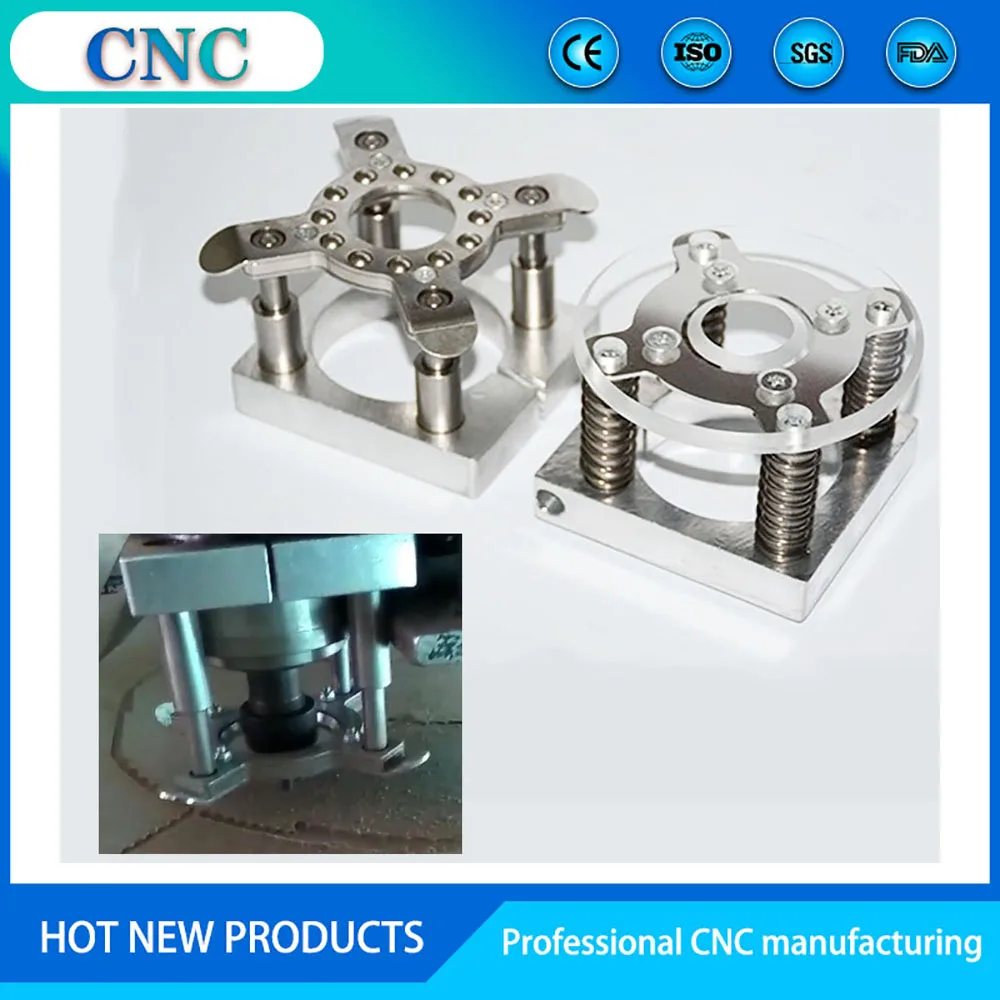 CNC table fixture engraving machine spindle motor fixed seat automatic plate press leather floating press material seat