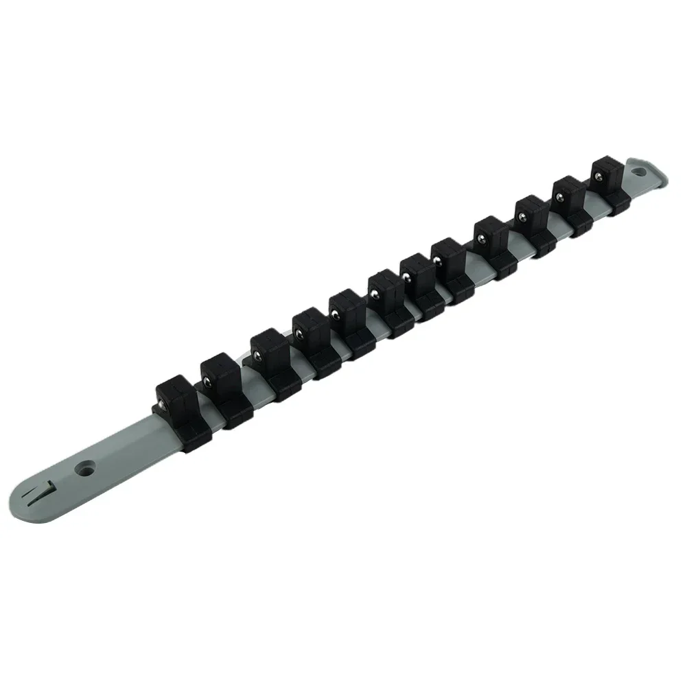 

3 Pcs/Set 1/2" 3/8" 1/4" Socket Rail Holder Plastic Socket Tray Rail Rack Storage Holder Organizer For Garage And Workshop Tool