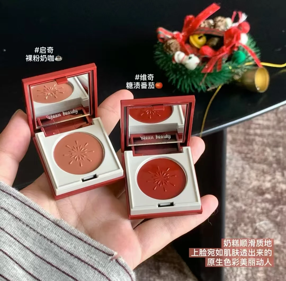 RED CHAMBER Waterlight Blush Lip Gloss Crema multiuso Perla Shimmer Ombretto Alto lucentezza Trucco per il contorno del viso Natale